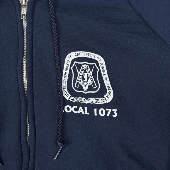 Vintage Camber Sweatshirt Men’s L Blue Full Zip Chill Buster Thermal Double Face - Picture 2 of 13